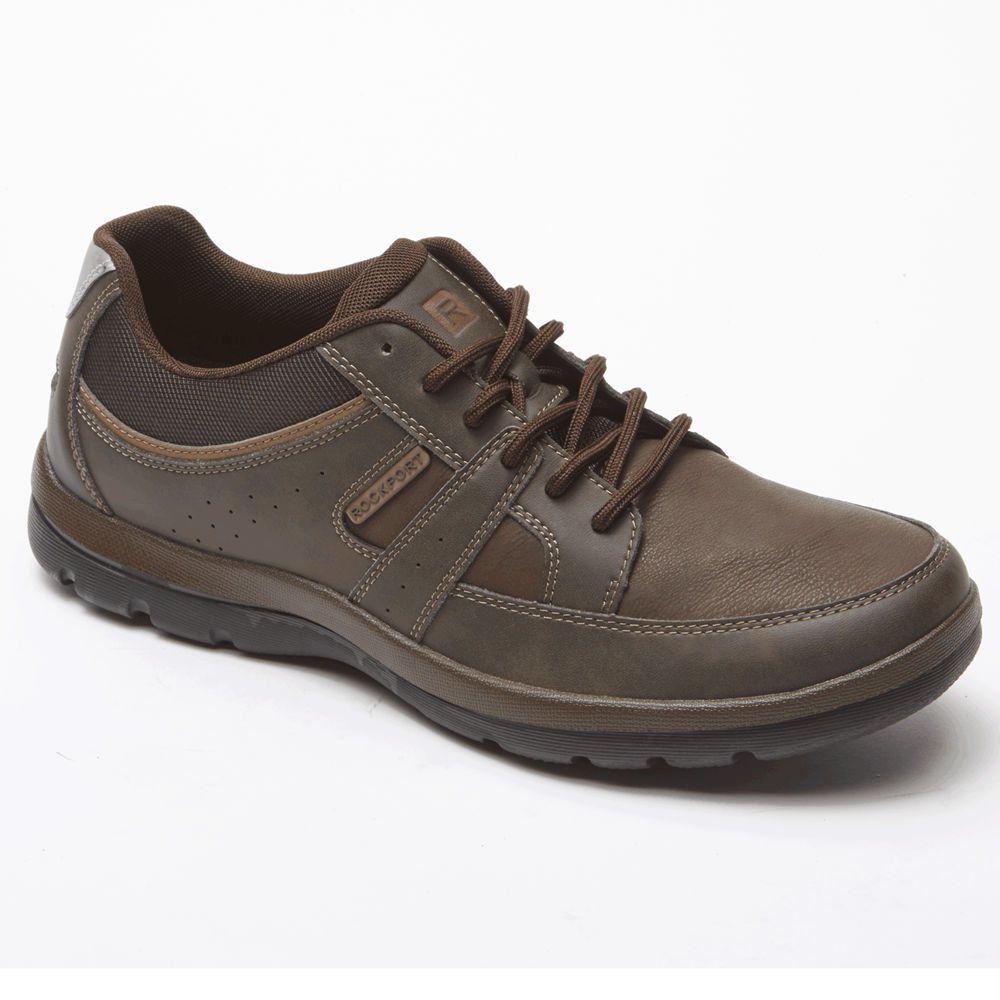 Rockport Singapore Mens Sneakers - Get Your Kicks Blucher Brown - SG0952471